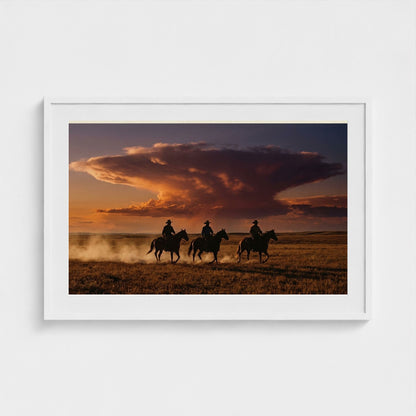 dust-devils 36x24-white frame frame