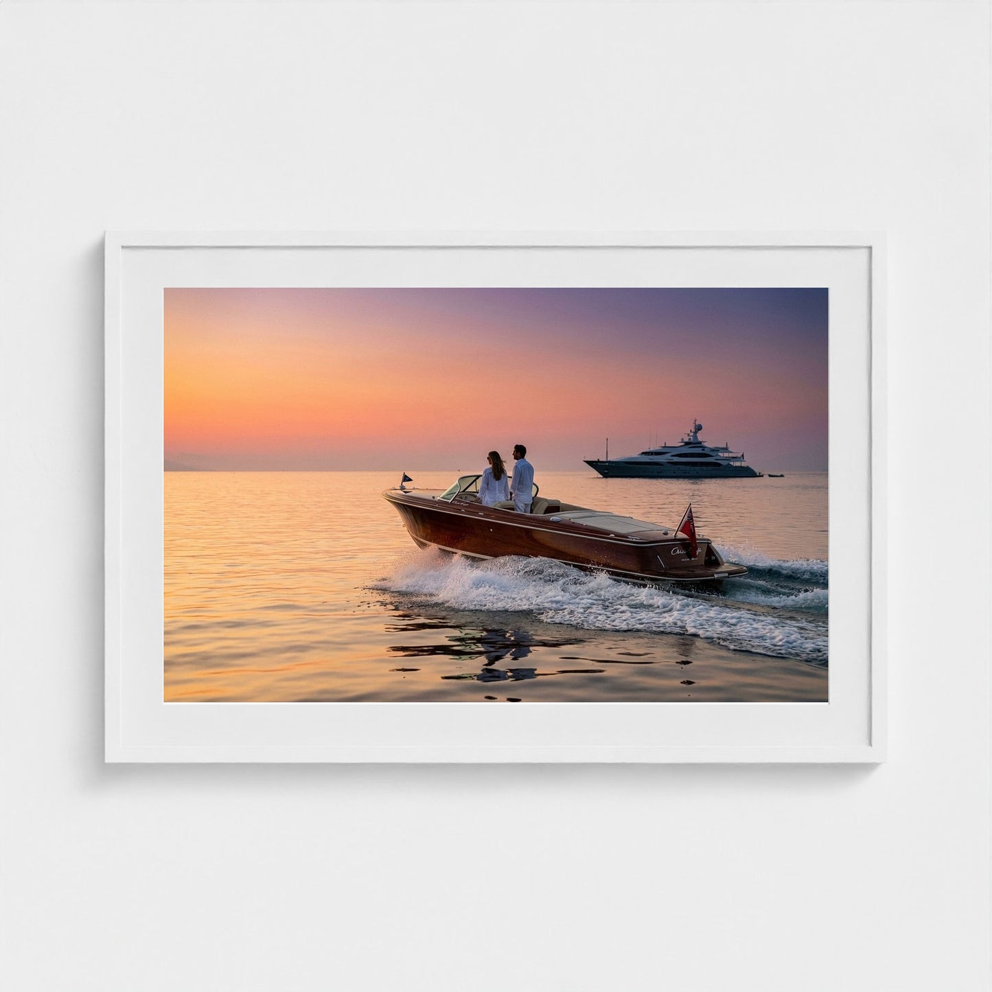 tender-at-sunset 36x24-white frame frame