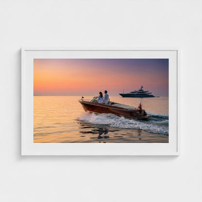 tender-at-sunset 36x24-white frame frame