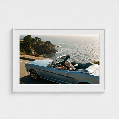 pacific-coast-highway 36x24-white frame frame
