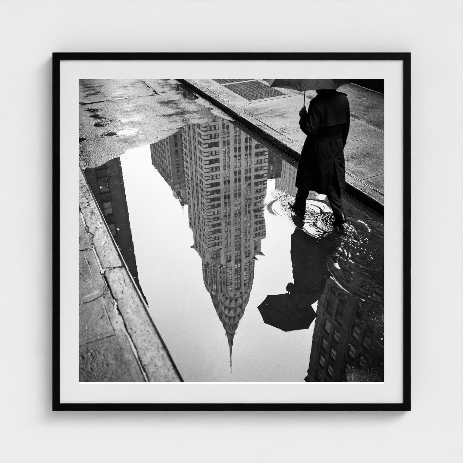 reflection 36x36-black frame frame