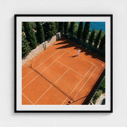 clay-court 36x36-black frame frame