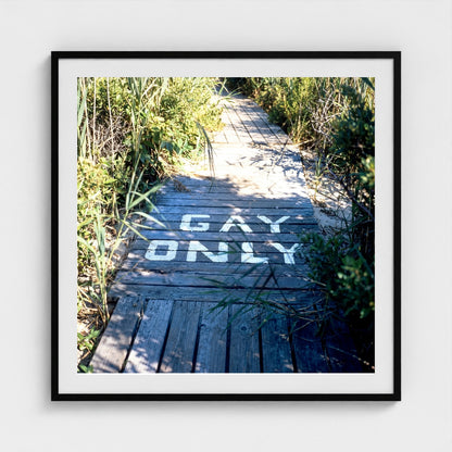 2026 03 12 15 34 00 Gays Only Boardwalk Zoomout Square 36x36 black — Fire Island Modern