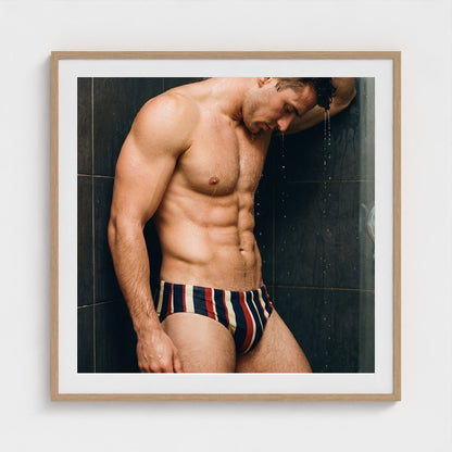 2026 03 12 20 42 00 Striped Brief Shower 36x36 natural — Fire Island Modern