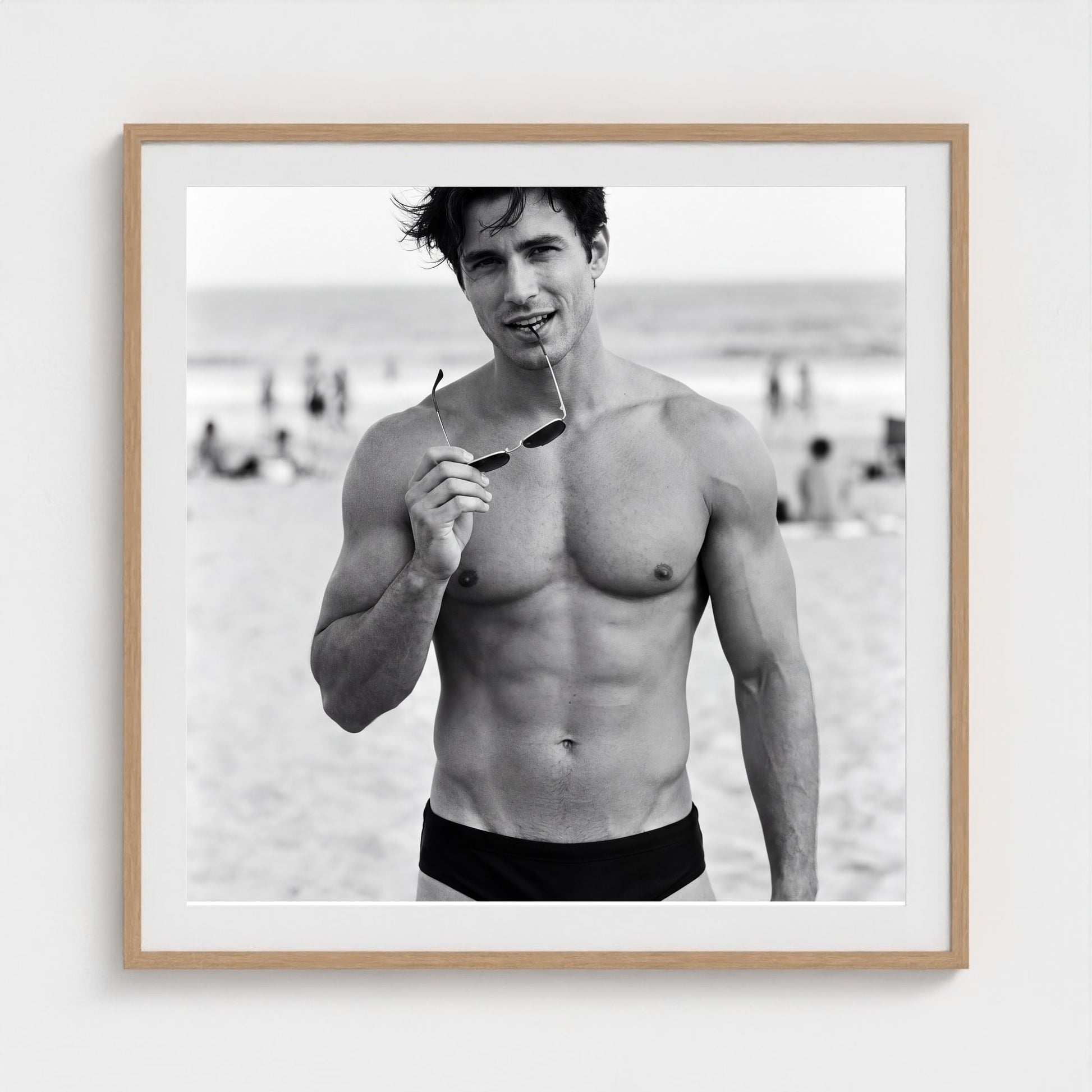 2026 03 12 19 33 00 Bw Beach Portrait Playful 36x36 natural — Fire Island Modern