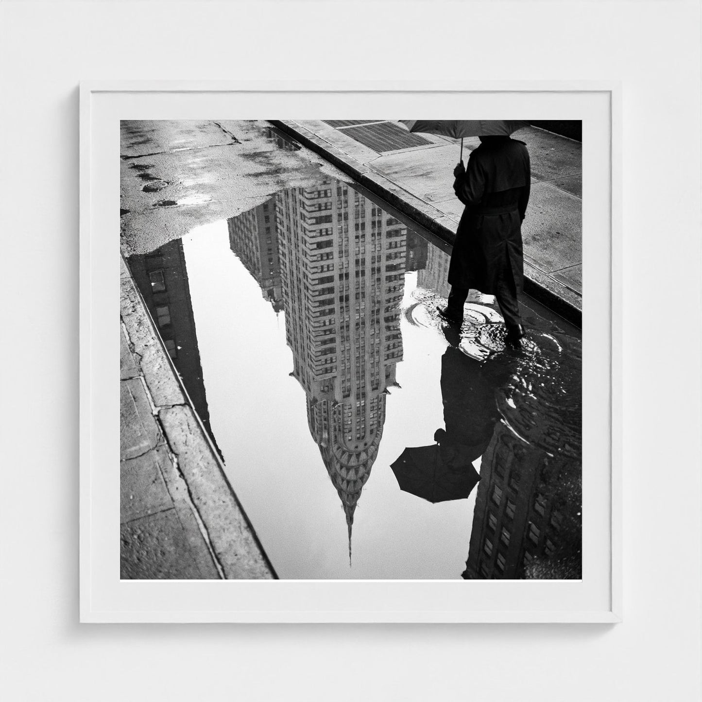 reflection 36x36-white frame frame