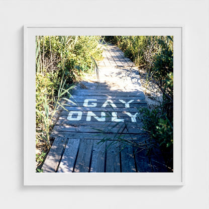 2026 03 12 15 34 00 Gays Only Boardwalk Zoomout Square 36x36 white — Fire Island Modern