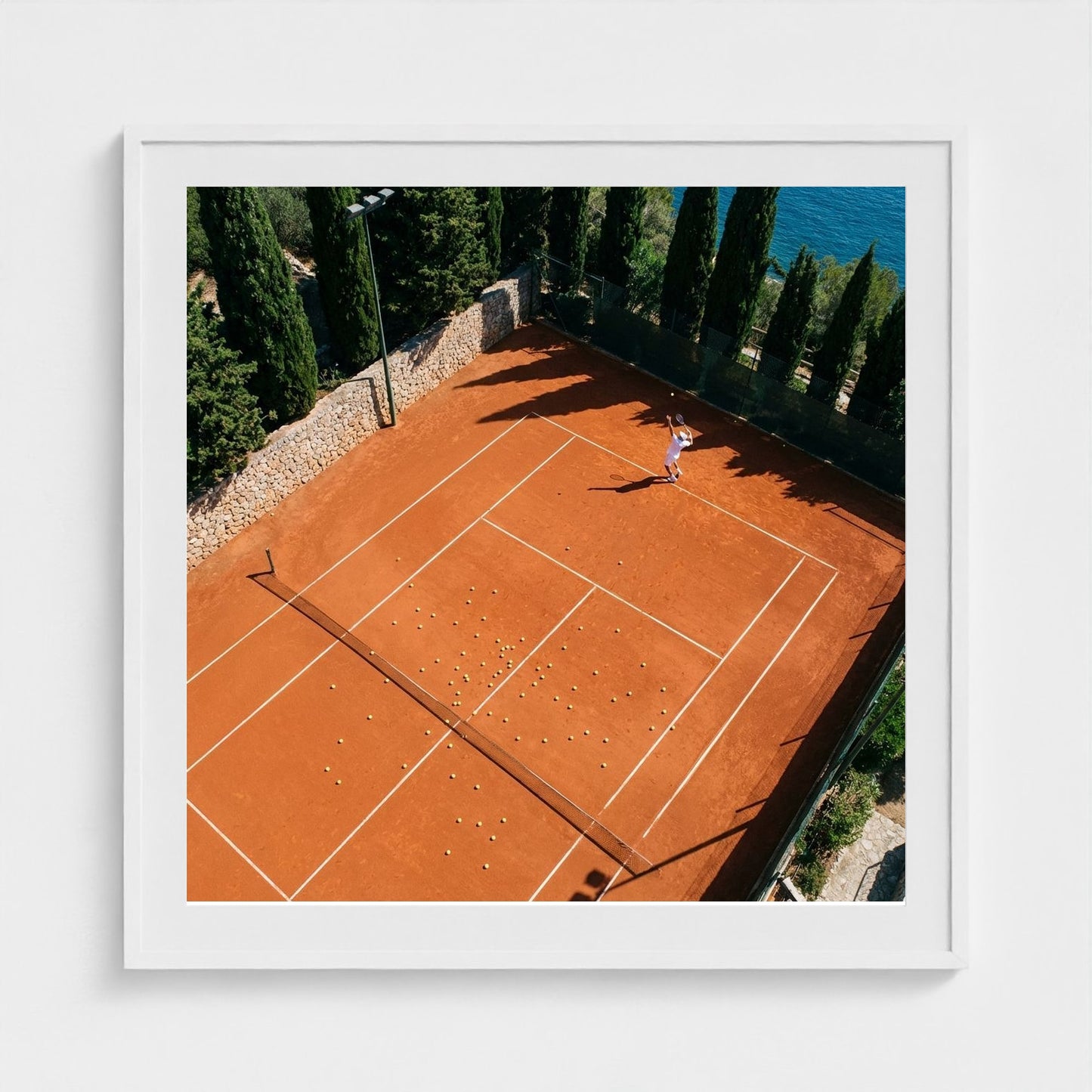 clay-court 36x36-white frame frame