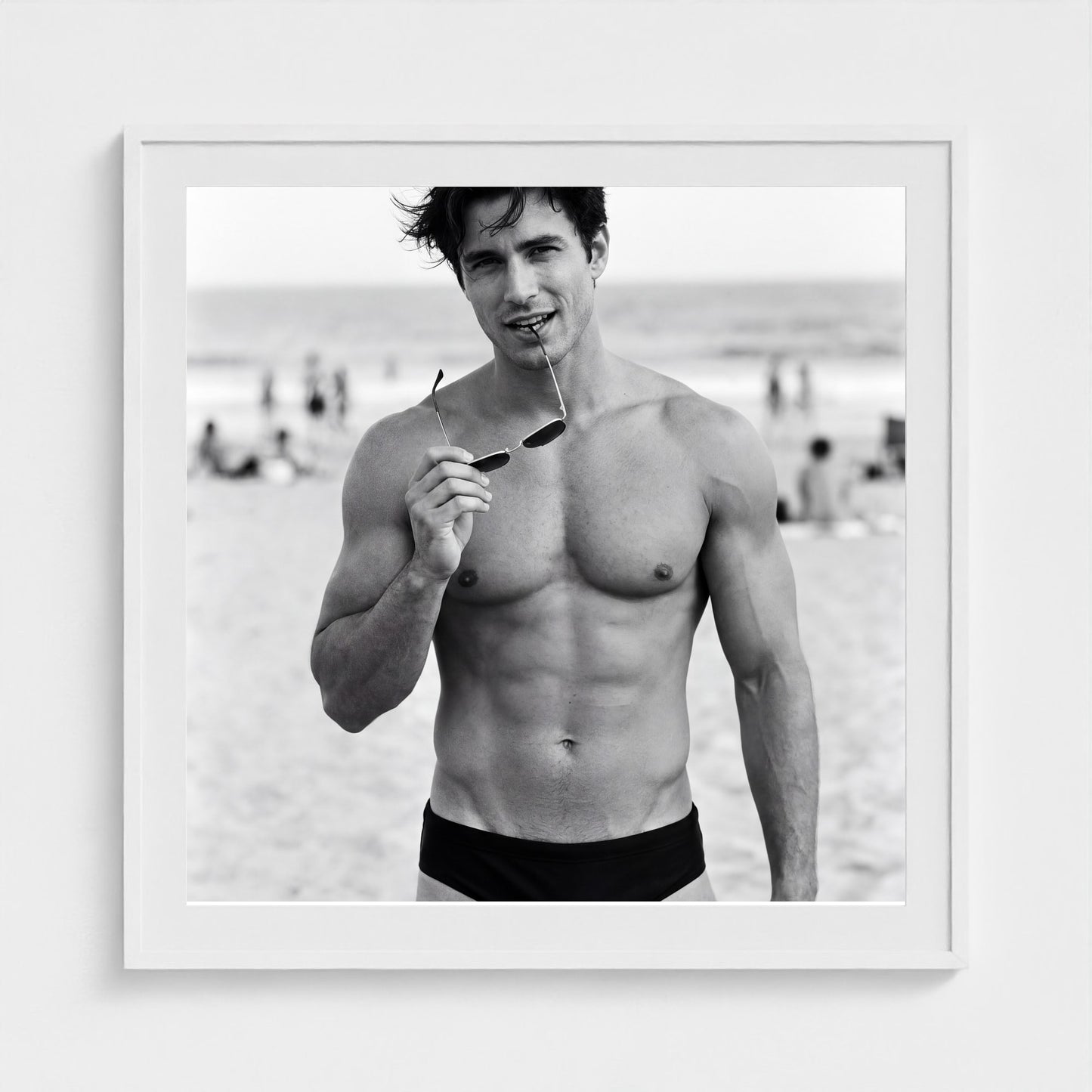 2026 03 12 19 33 00 Bw Beach Portrait Playful 36x36 white — Fire Island Modern