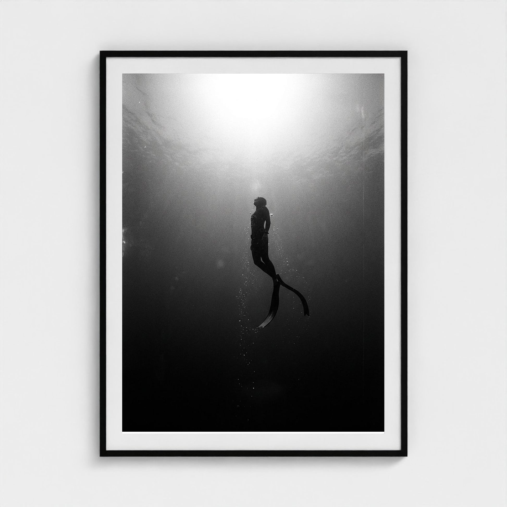 free-diver 36x48-black frame frame