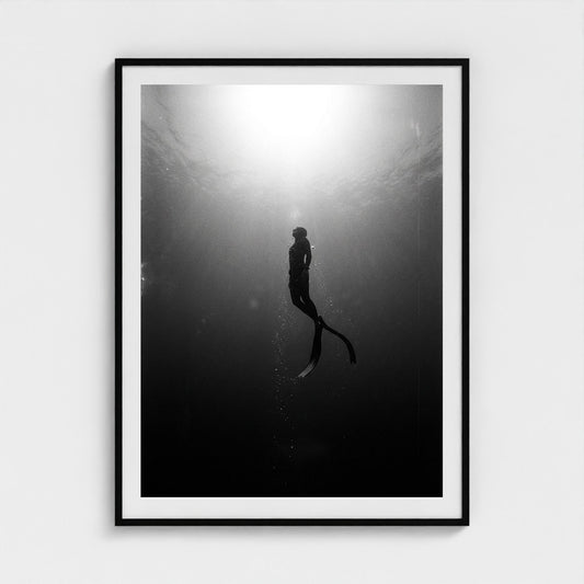 free-diver 36x48-black frame frame