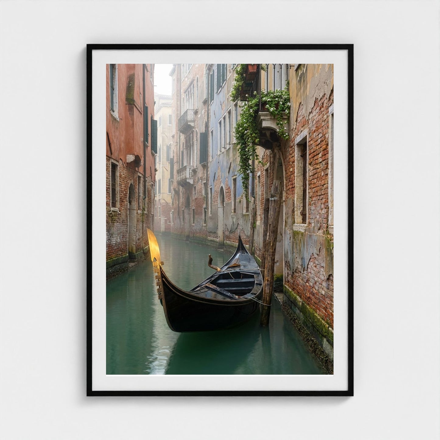 gondola-morning 36x48-black frame frame