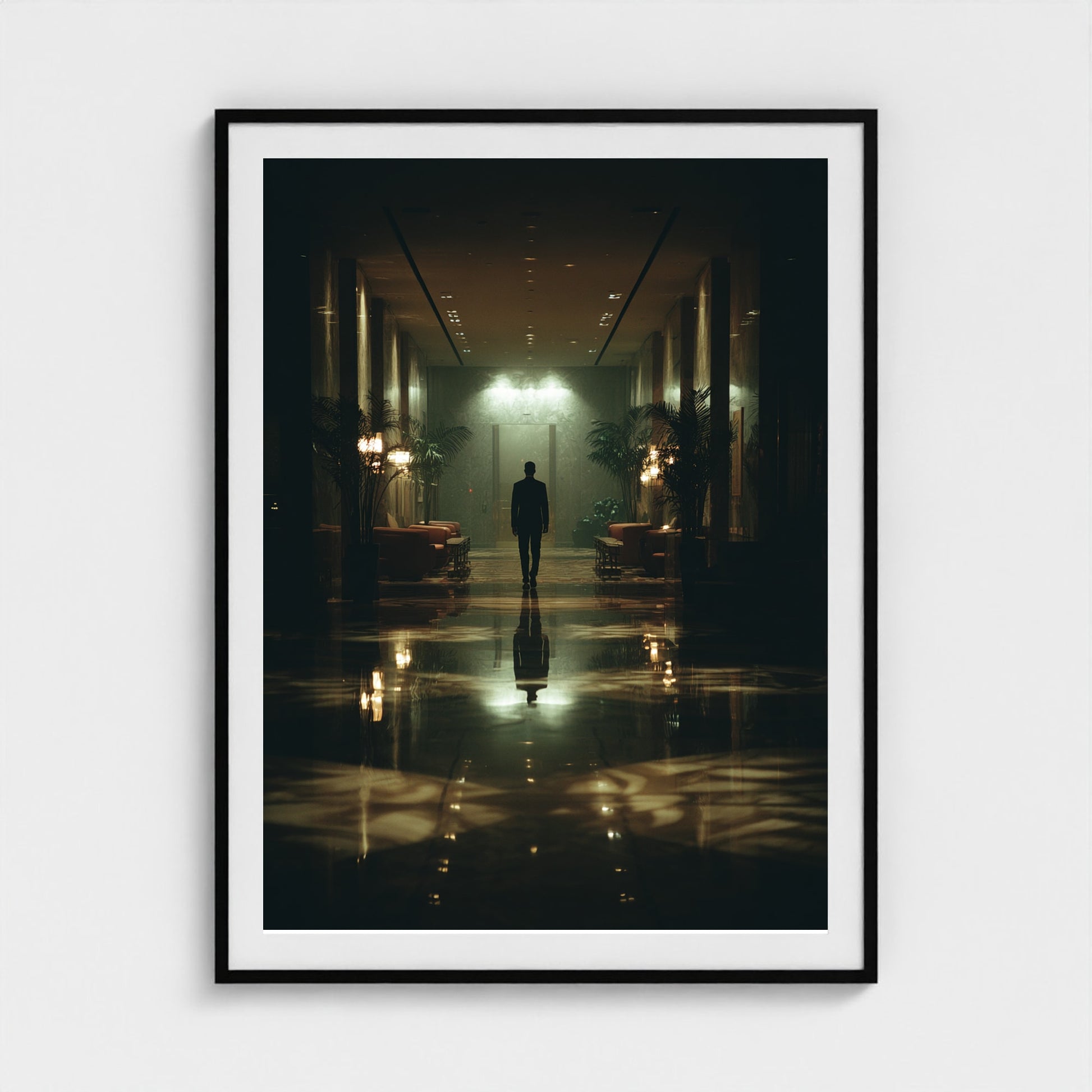 moody-cinematic-editorial-shot-man-walking-throu 36x48-black frame frame