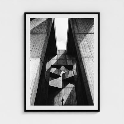 brutalist 36x48-black frame frame
