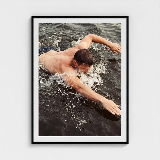 2026 03 12 19 56 00 Overhead Water Body Study 36x48-black frame — Fire Island Modern