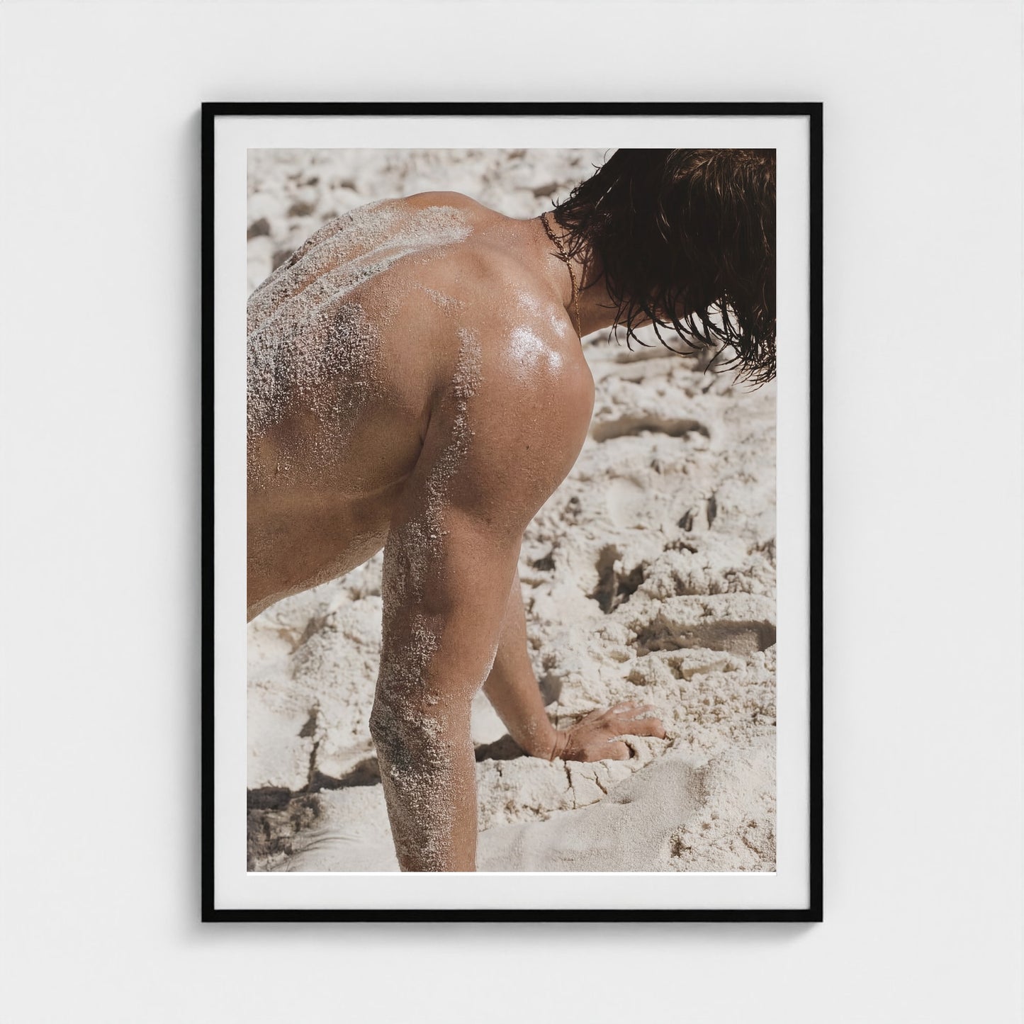 2026 03 12 19 40 00 Sandy Back Study 36x48-black frame — Fire Island Modern