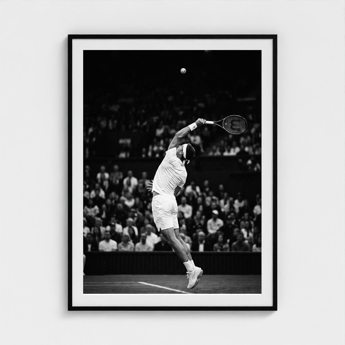 tennis-serve 36x48-black frame frame