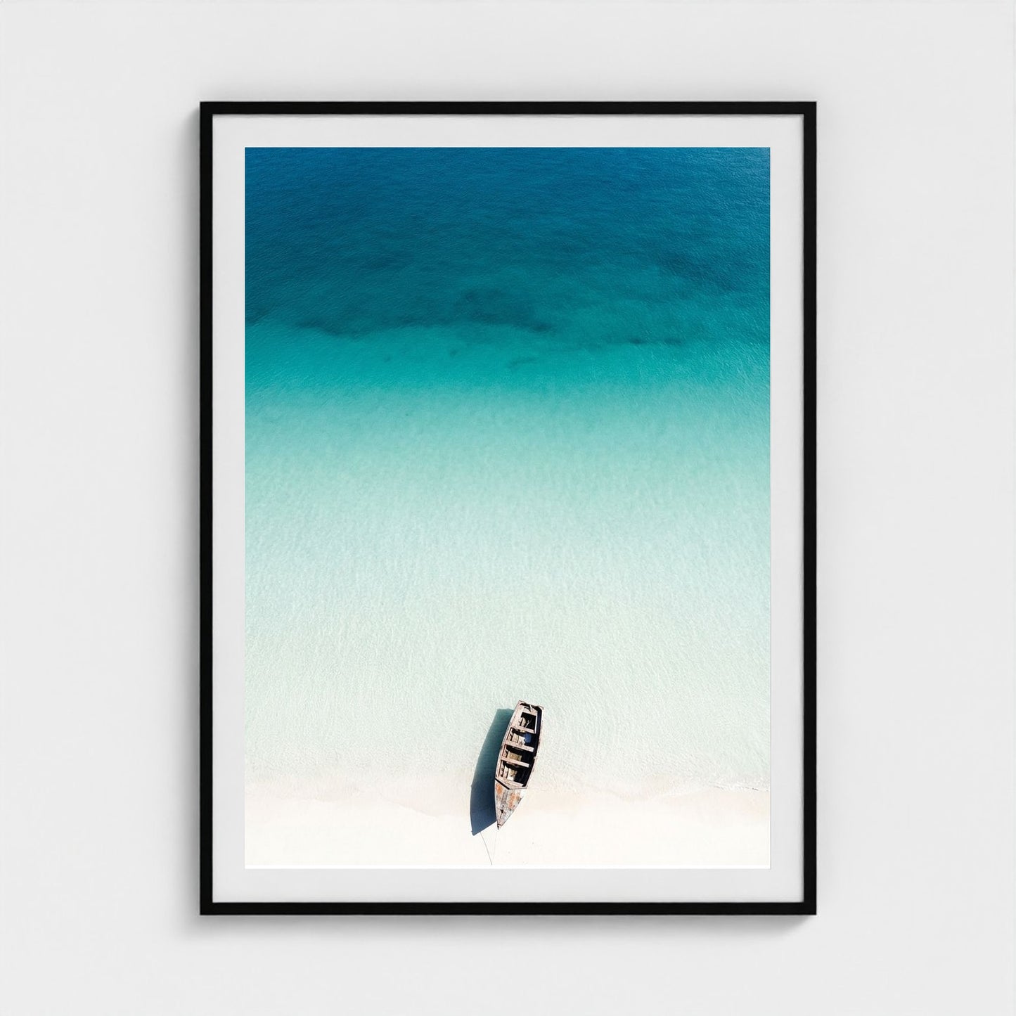 turquoise-gradient 36x48-black frame frame