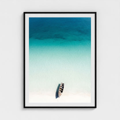 turquoise-gradient 36x48-black frame frame