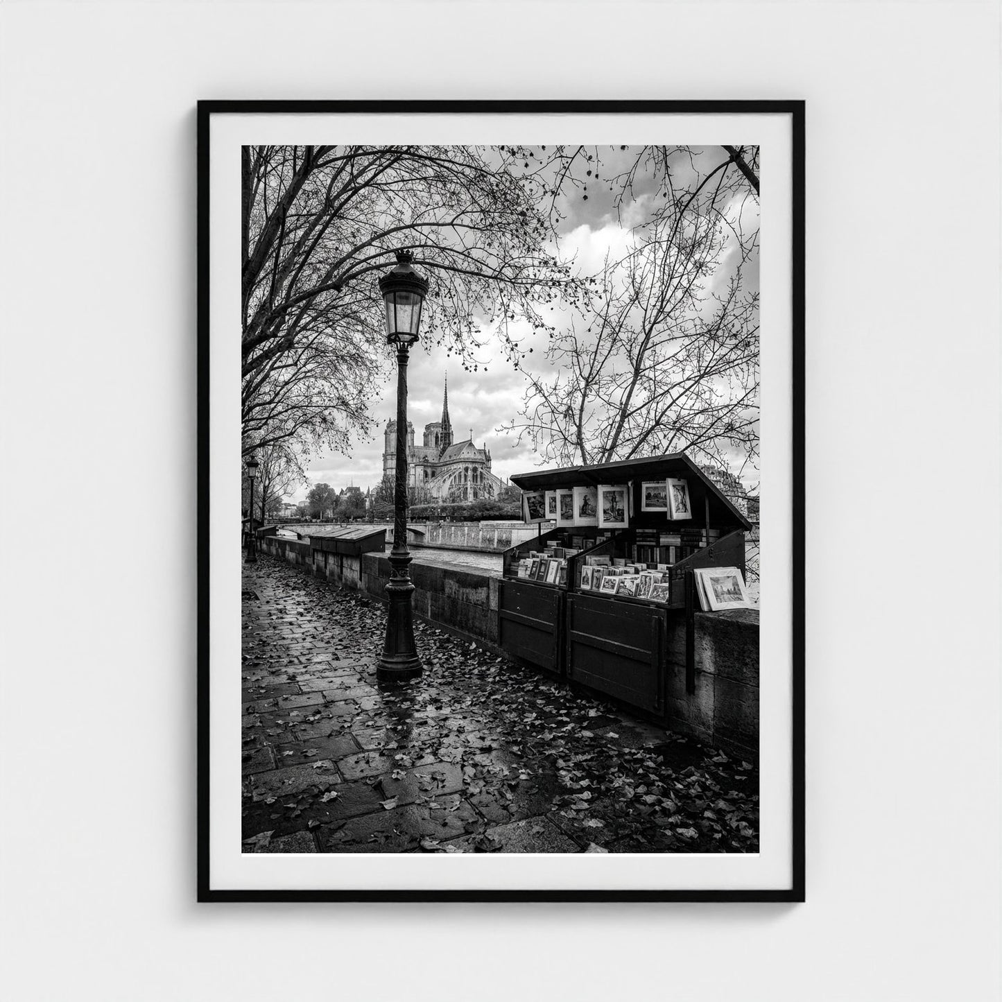 bw-autumn-paris 36x48-black frame frame