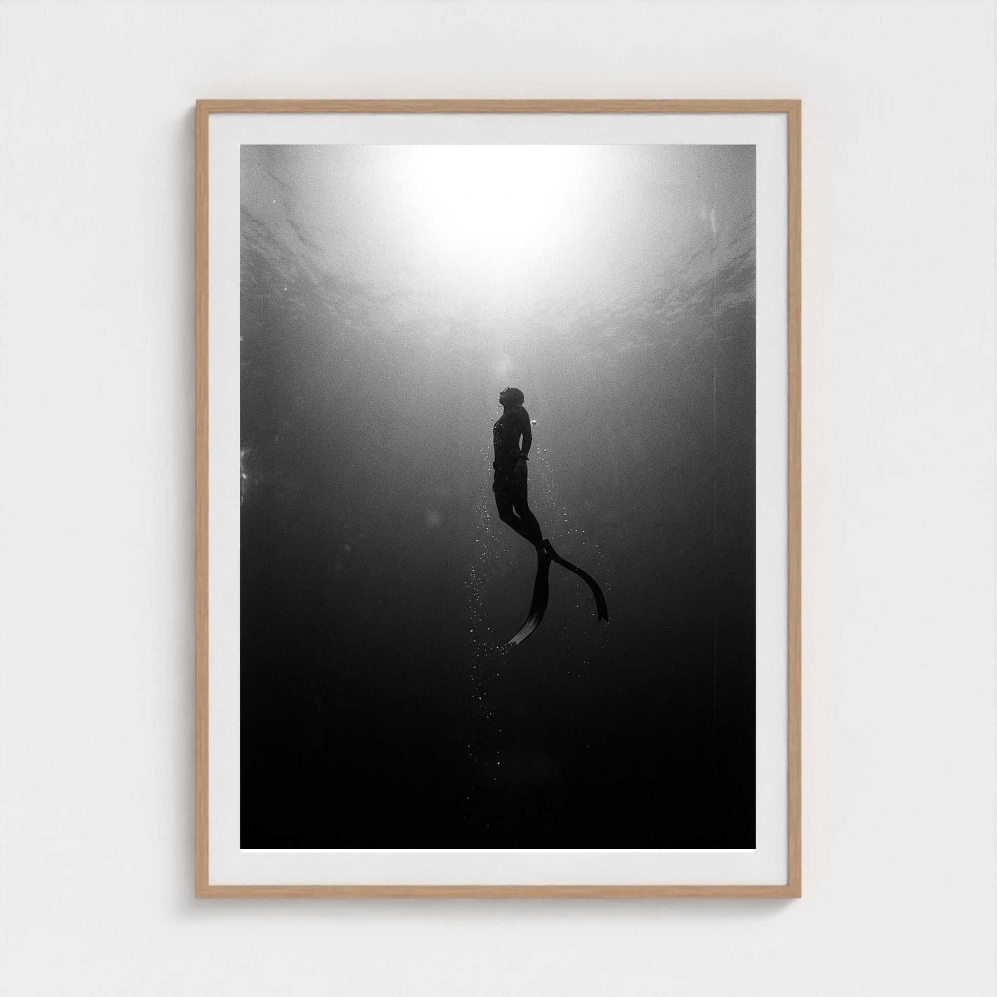 free-diver 36x48-natural frame frame