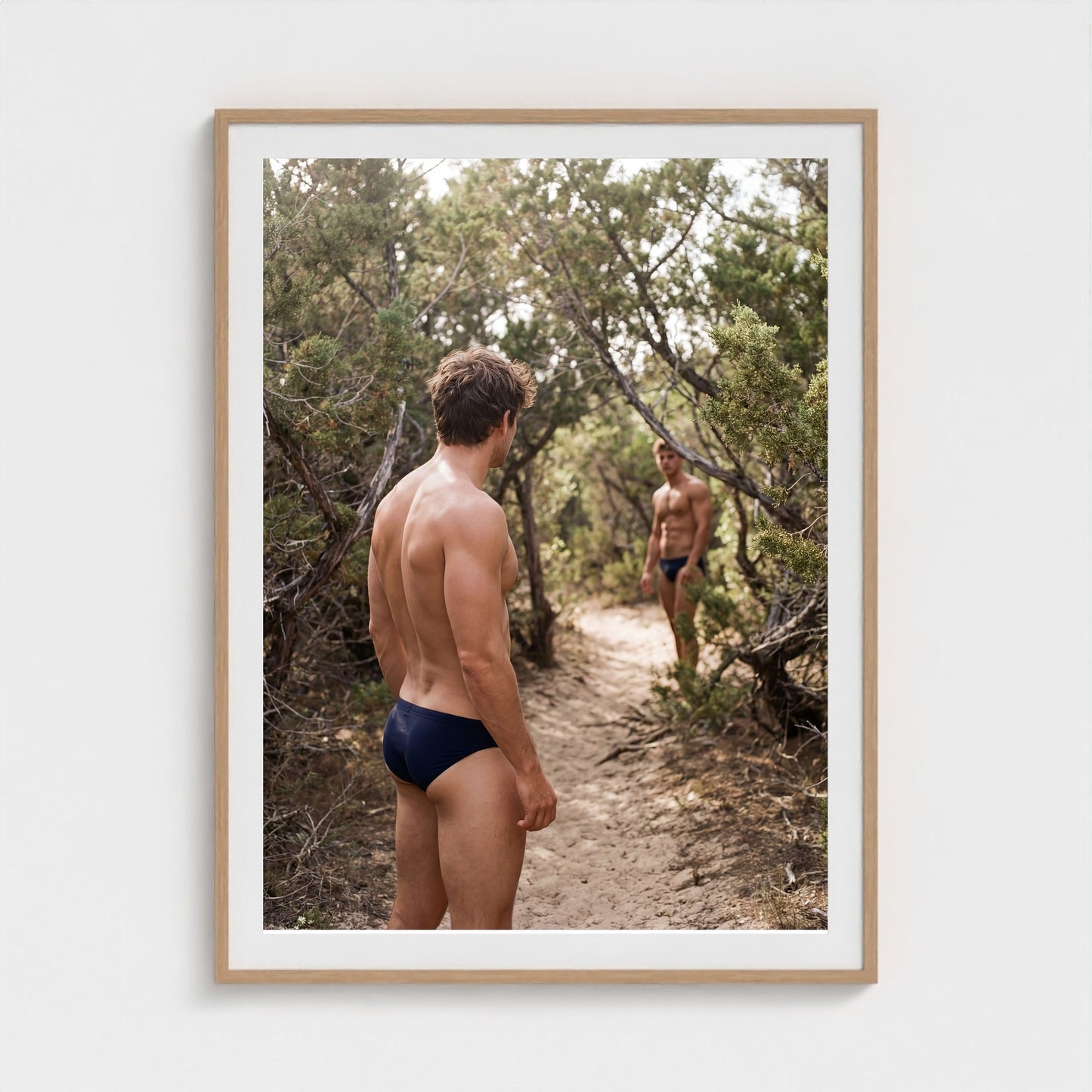 2026 03 12 21 53 01 Meatrack Watcher Tension 36x48-natural frame — Fire Island Modern