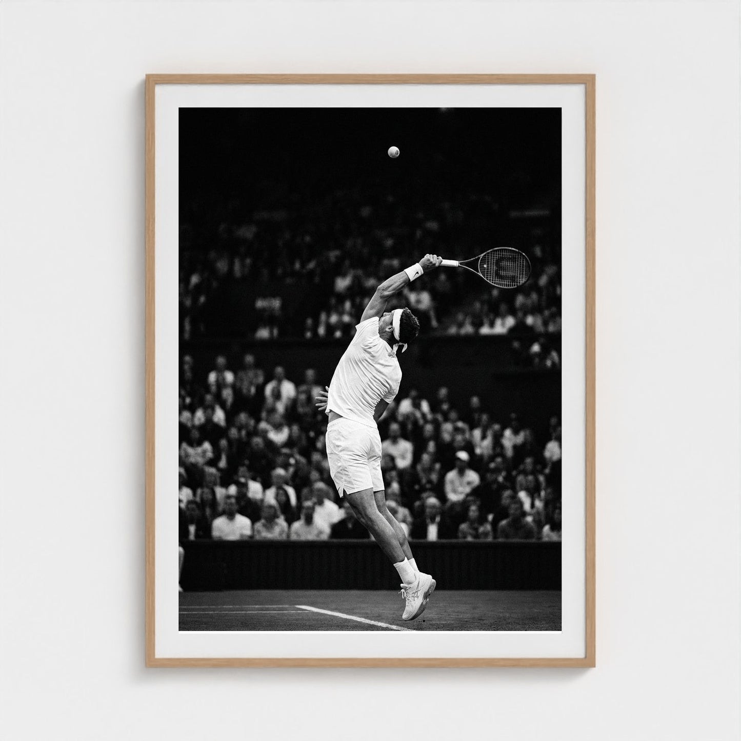 tennis-serve 36x48-natural frame frame