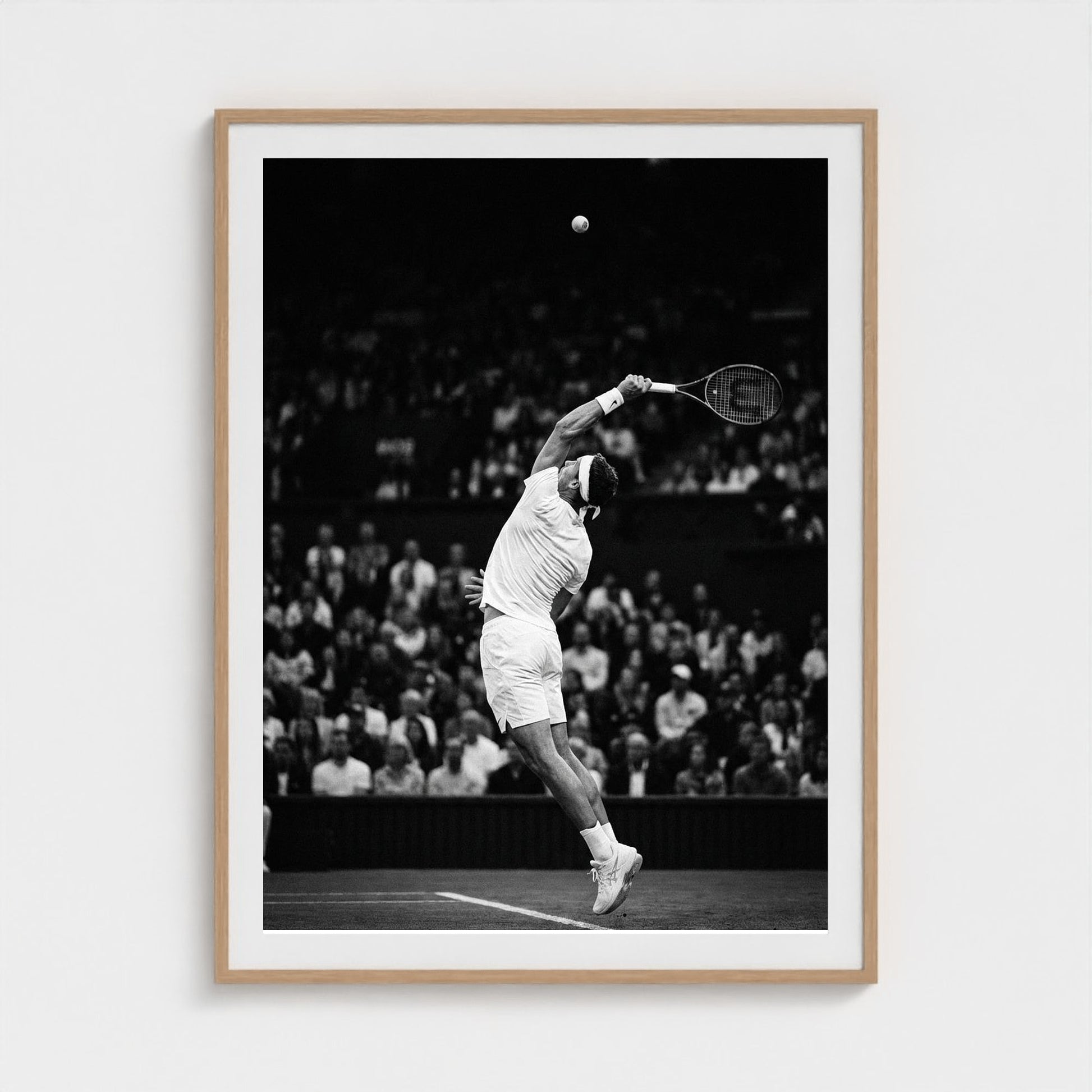 tennis-serve 36x48-natural frame frame
