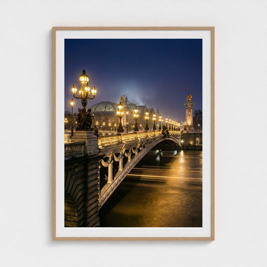 midnight-in-paris 36x48-natural frame frame