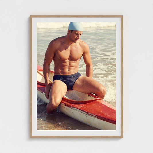 2026 03 12 20 37 00 Canoe Athletic Study 36x48-natural frame — Fire Island Modern