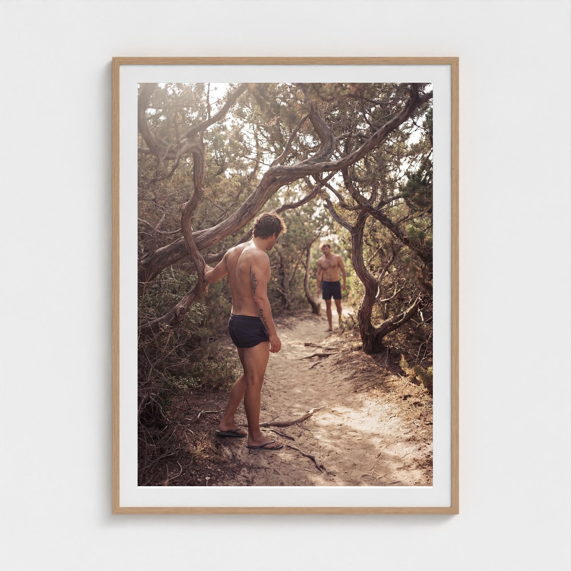 2026 03 12 17 02 02 Meatrack Tension 36x48-natural frame — Fire Island Modern