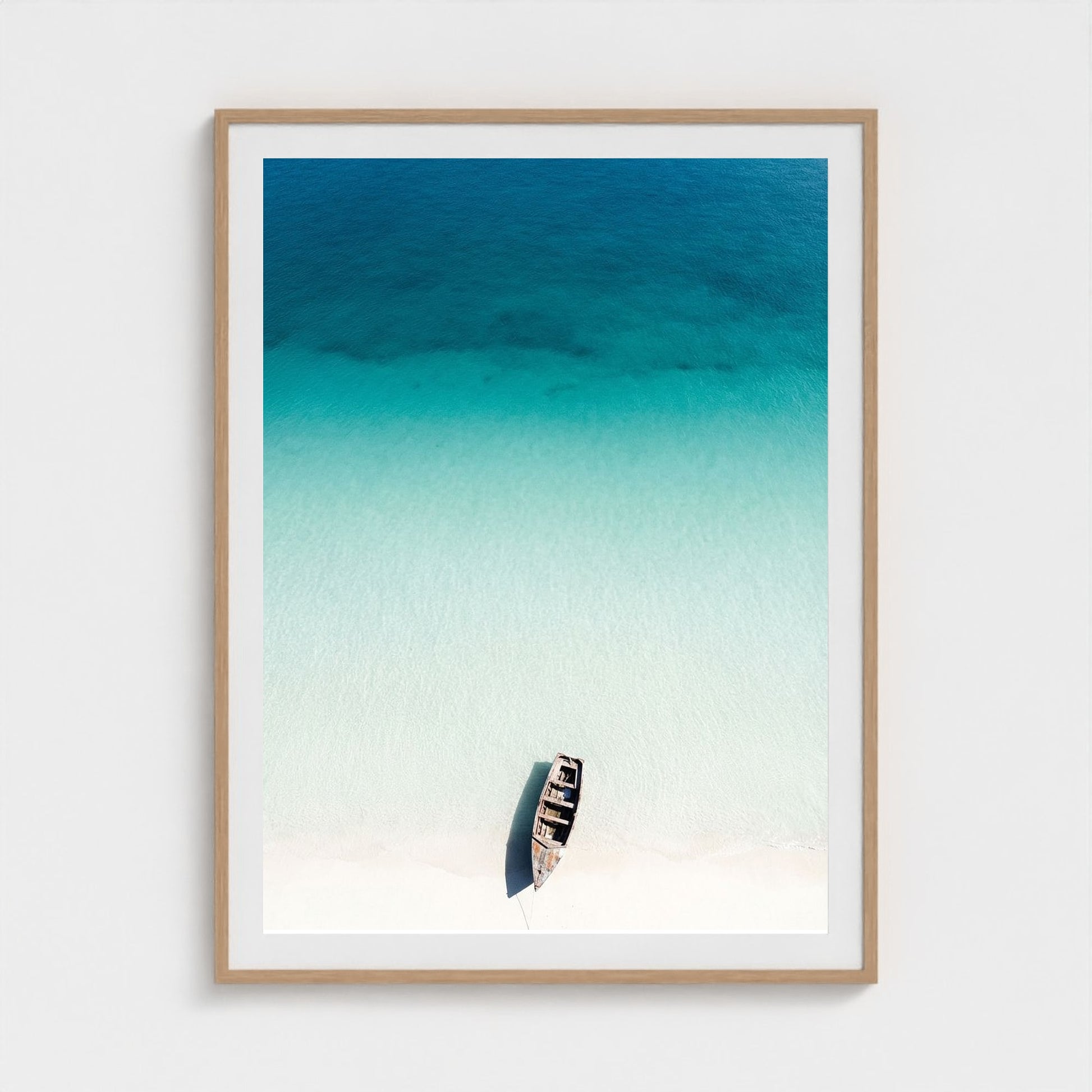 turquoise-gradient 36x48-natural frame frame