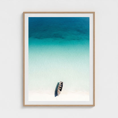 turquoise-gradient 36x48-natural frame frame