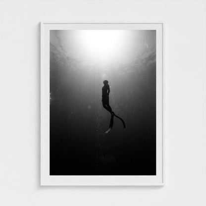 free-diver 36x48-white frame frame