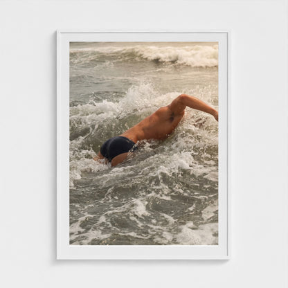 2026 03 12 19 54 05 Atlantic Impact Side View 36x48-white frame — Fire Island Modern