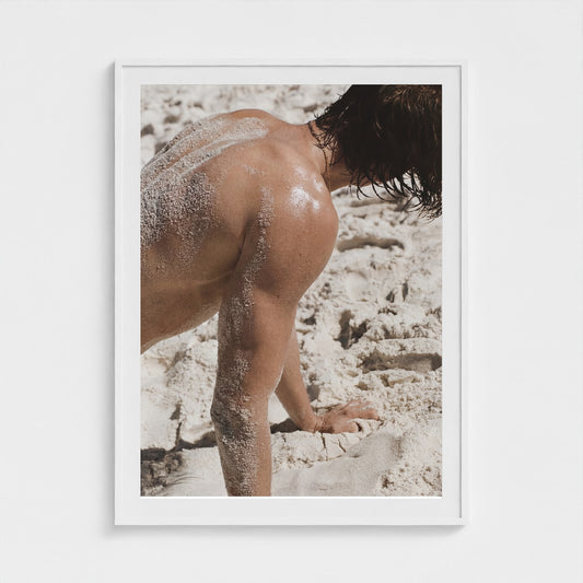 2026 03 12 19 40 00 Sandy Back Study 36x48-white frame — Fire Island Modern