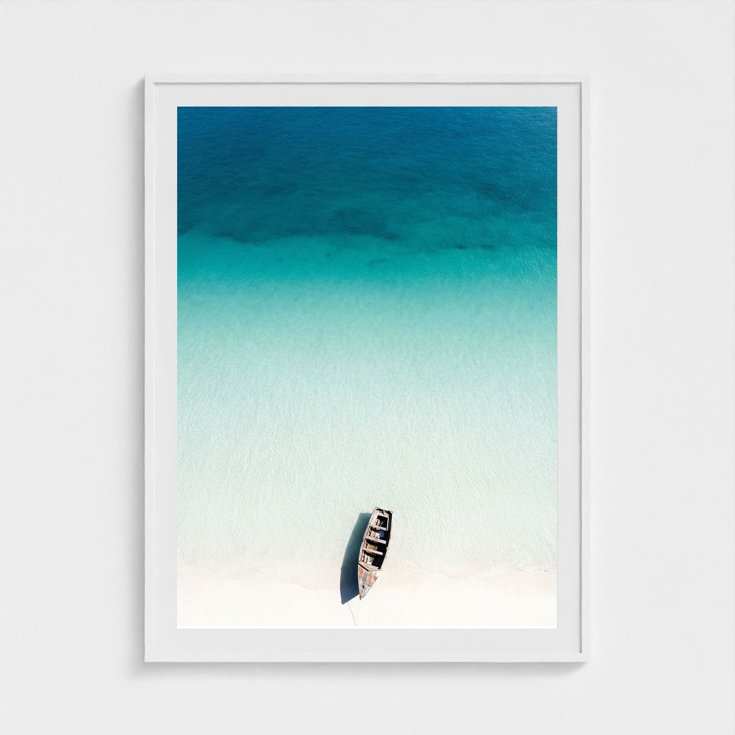 turquoise-gradient 36x48-white frame frame