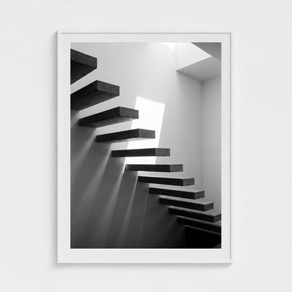 floating-staircase 36x48-white frame frame