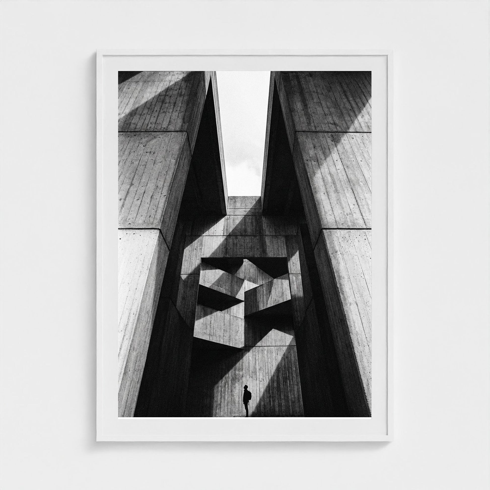 brutalist 36x48-white frame frame