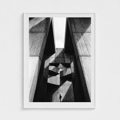 brutalist 36x48-white frame frame