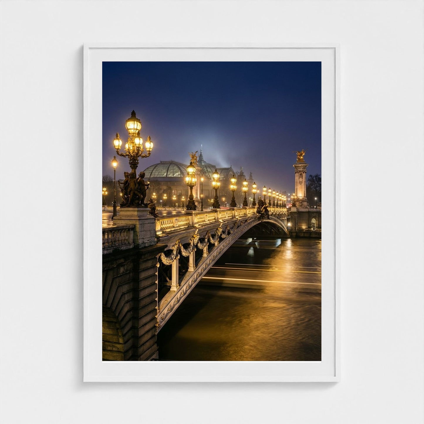 midnight-in-paris 36x48-white frame frame