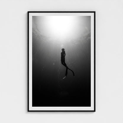 free-diver 40x60-black frame frame