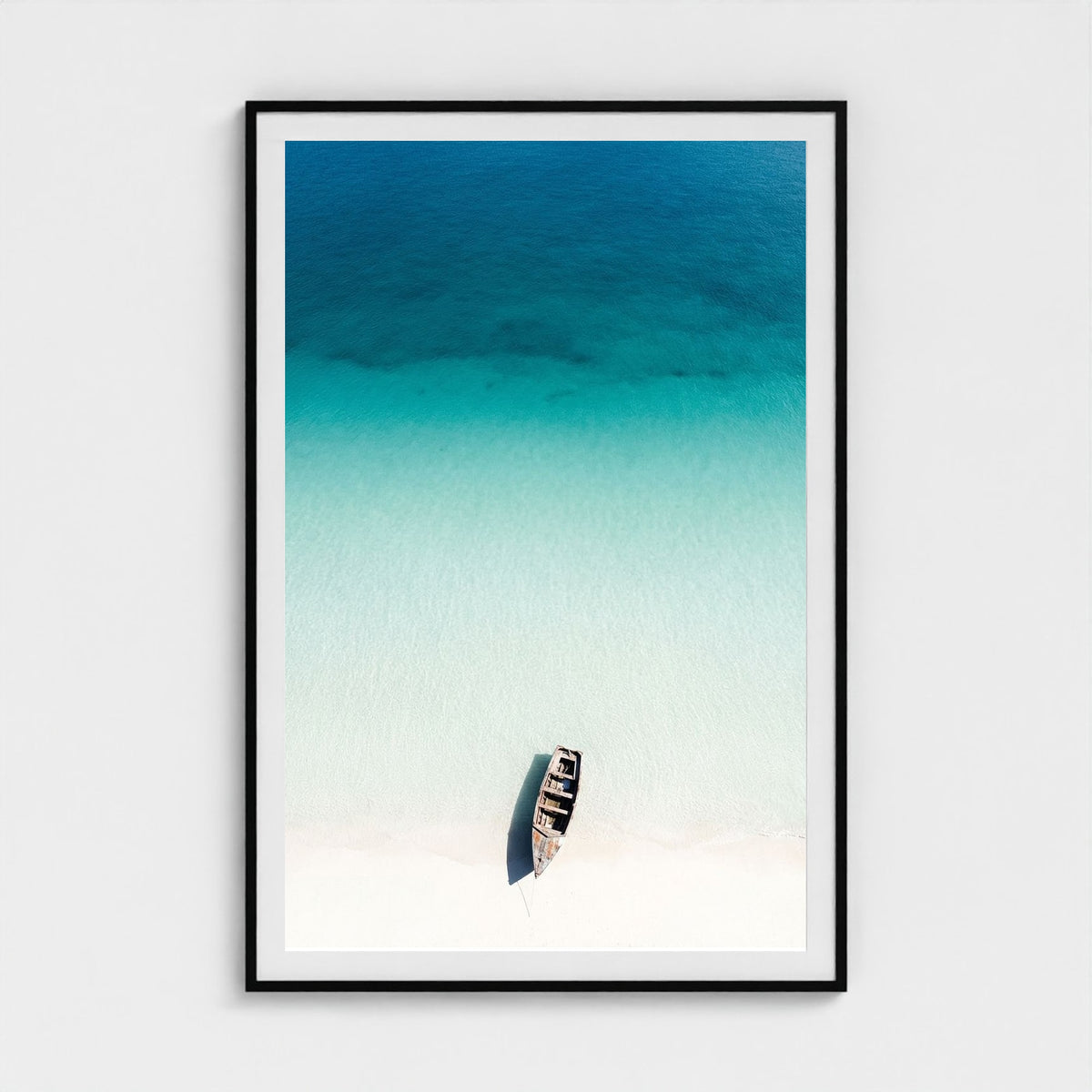 turquoise-gradient 40x60-black frame frame