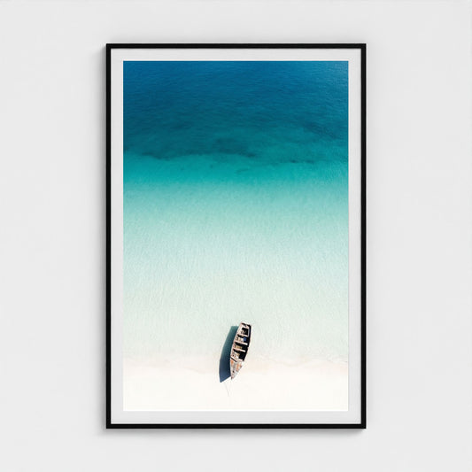 turquoise-gradient 40x60-black frame frame