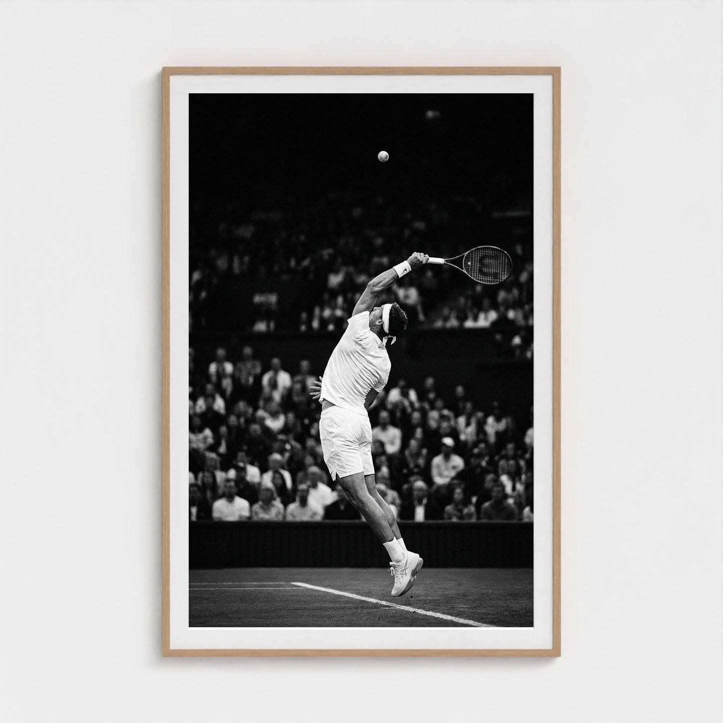 tennis-serve 40x60-natural frame frame
