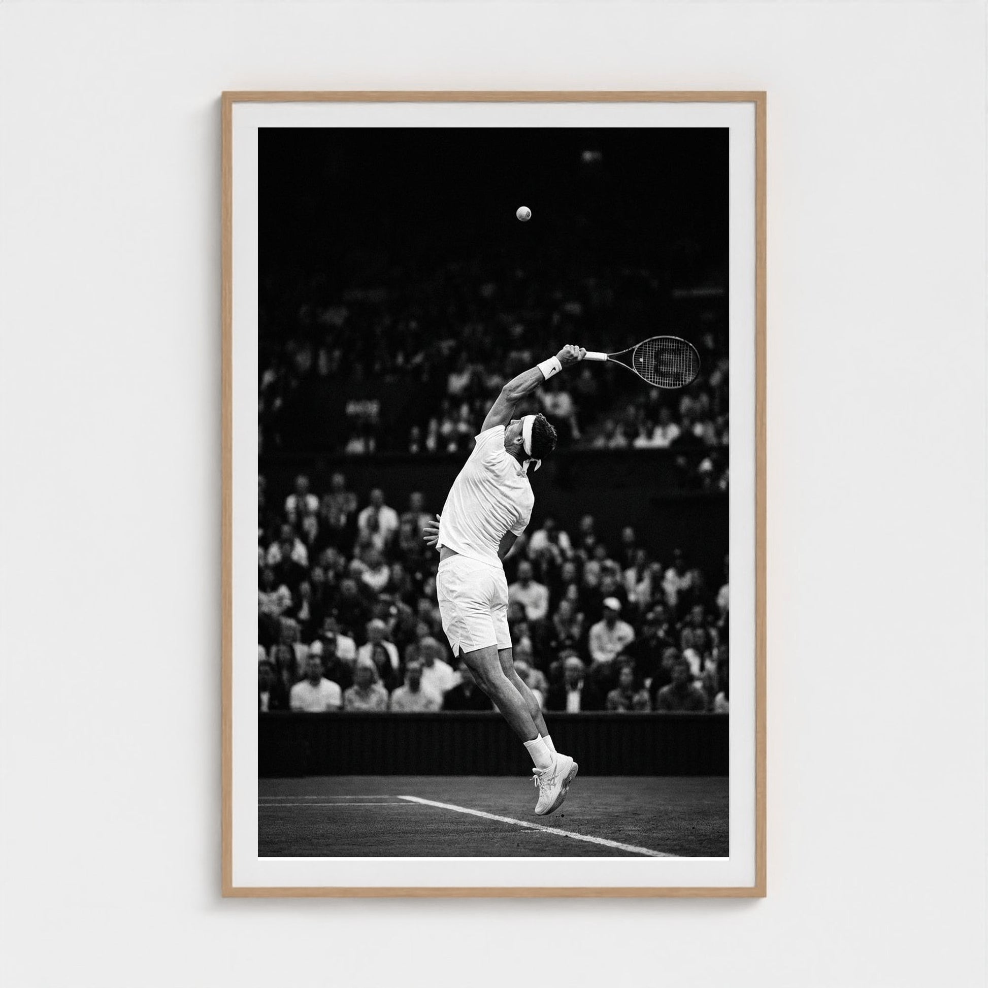tennis-serve 40x60-natural frame frame