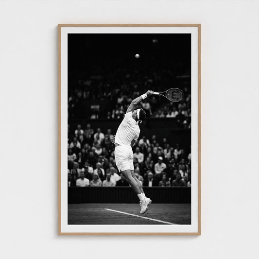 tennis-serve 40x60-natural frame frame
