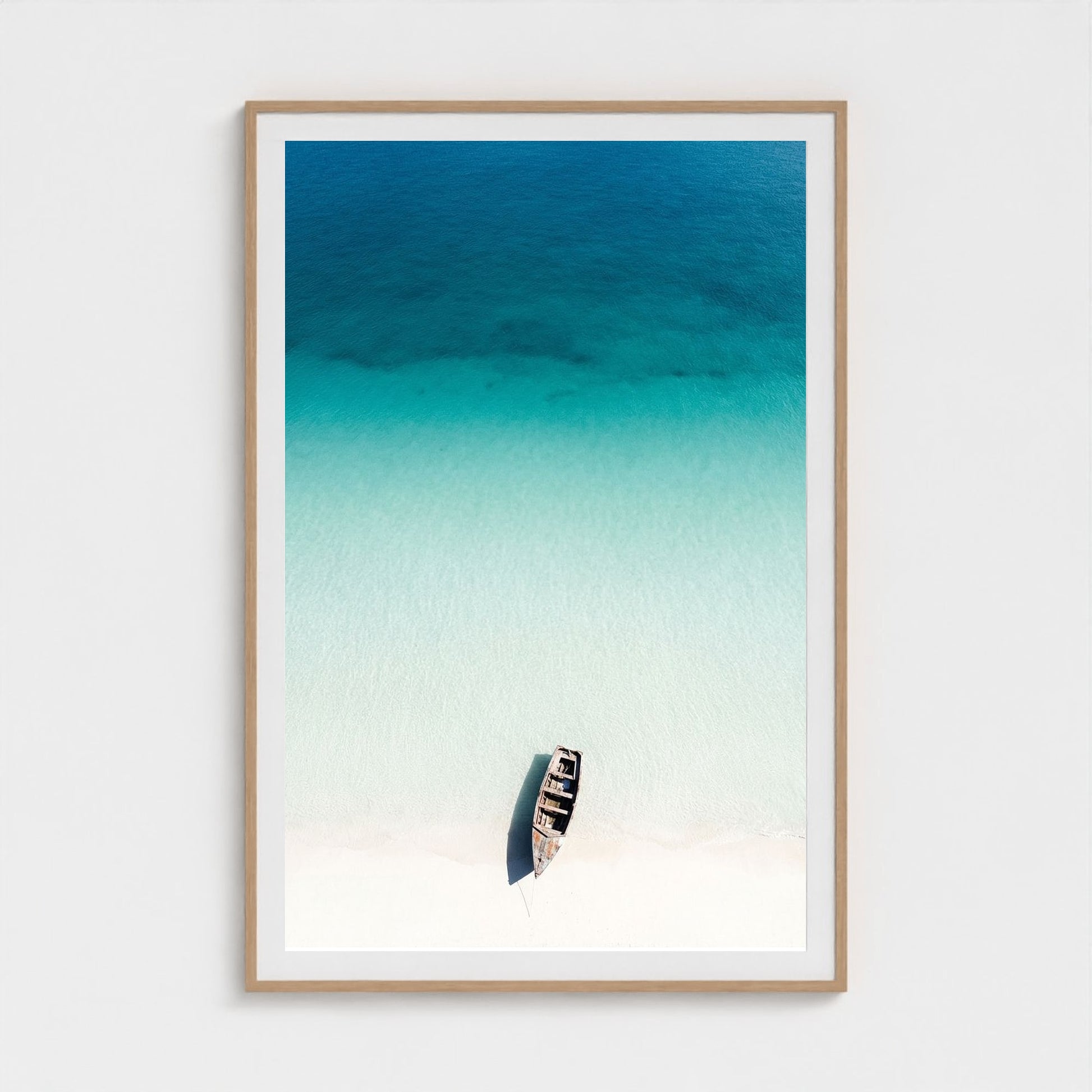 turquoise-gradient 40x60-natural frame frame