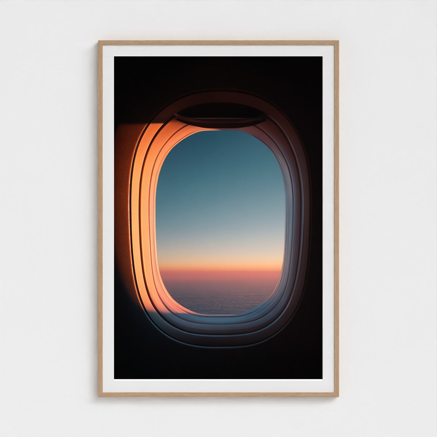 jet-window-view-with-gradient-sky-ultra-minimal 40x60-natural frame frame
