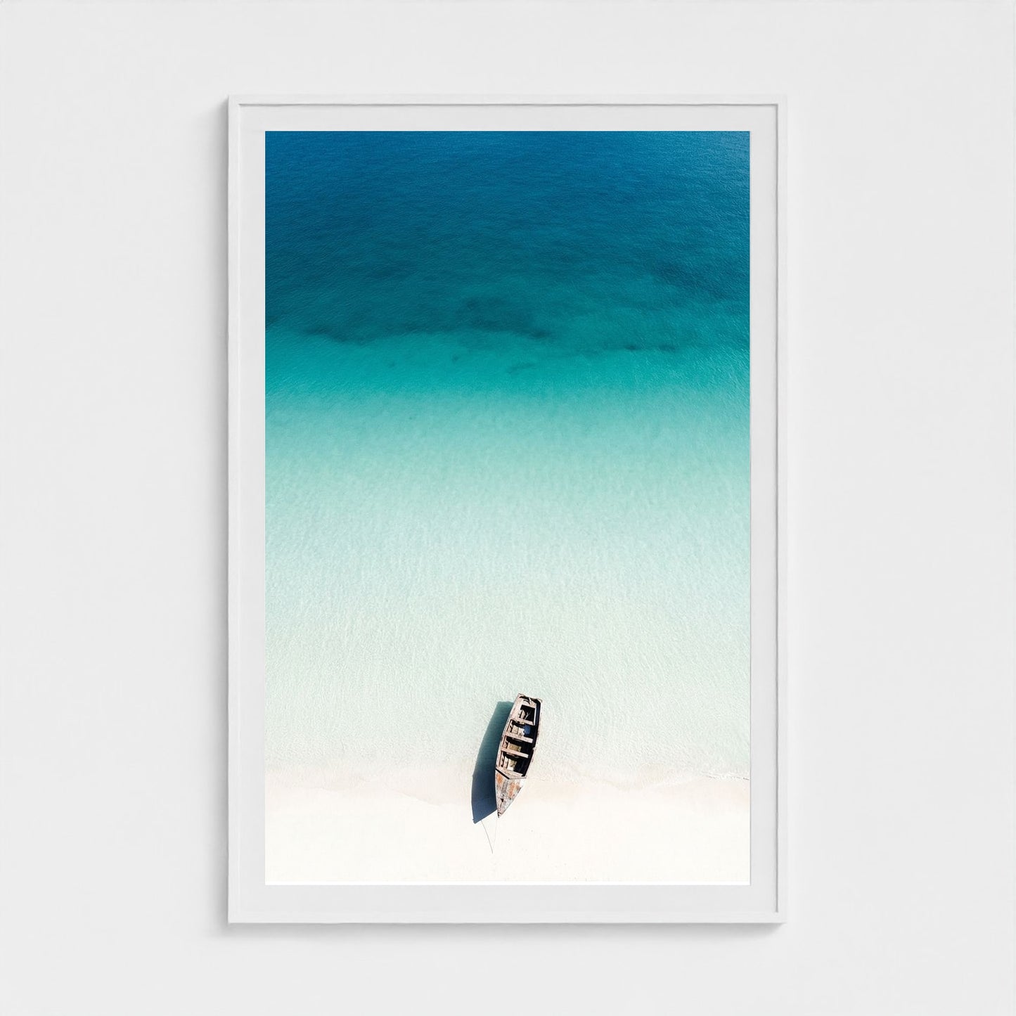 turquoise-gradient 40x60-white frame frame
